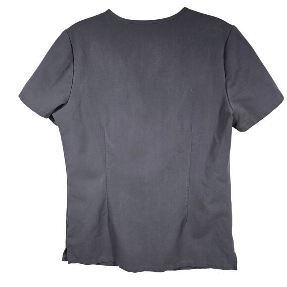 FIGS Casma Three-Pocket Scrub Top Charcoal Gray Women's XS - Picture 2 of 10